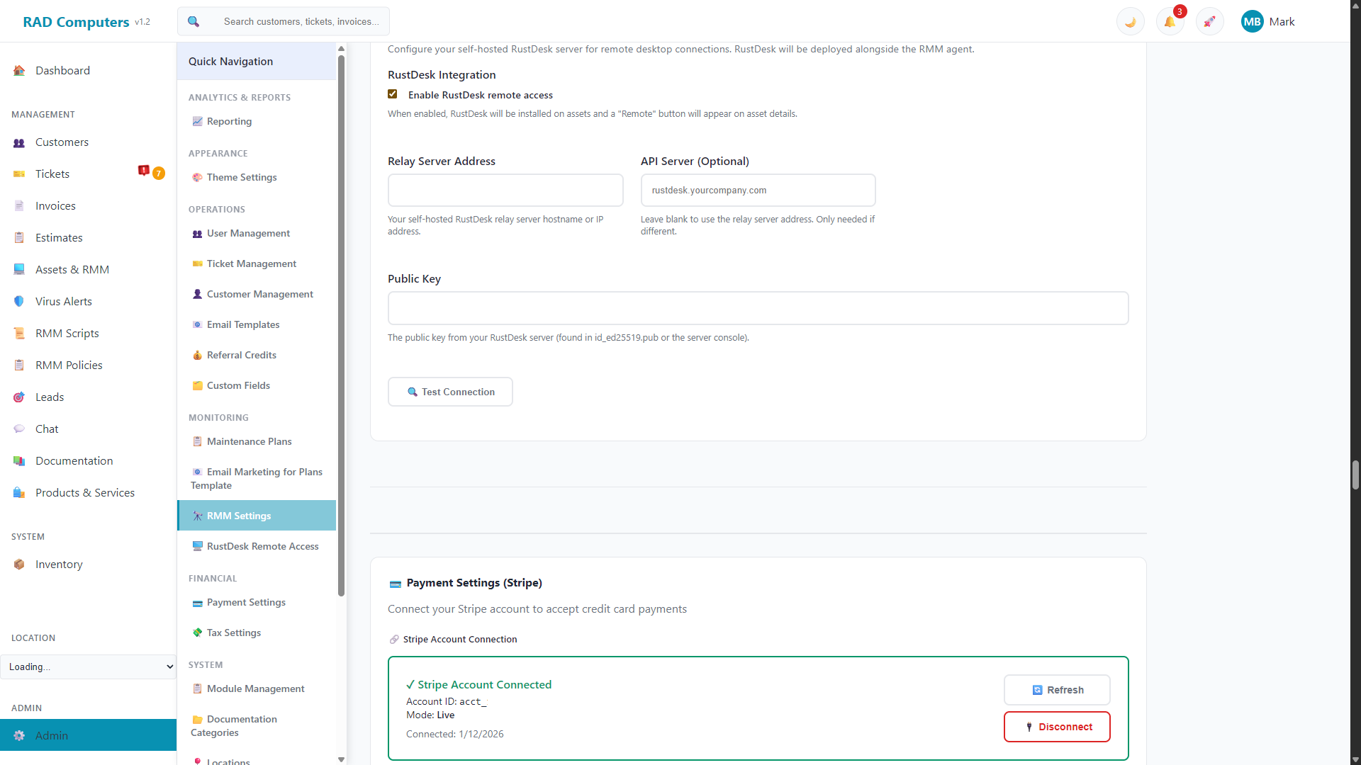 RustDesk Settings - Light Mode