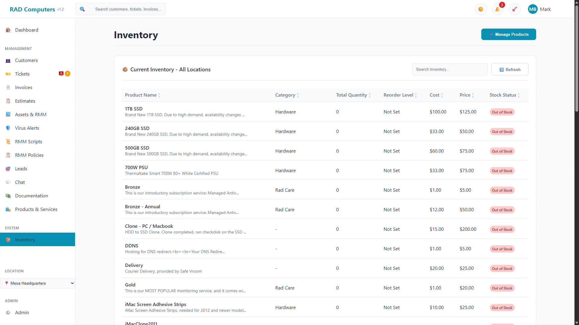 Inventory Management