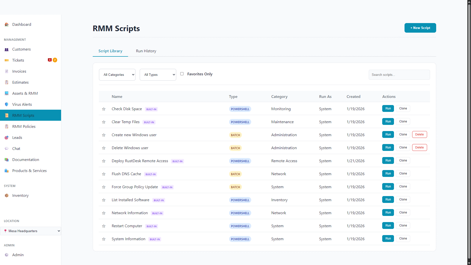 RMM Scripts