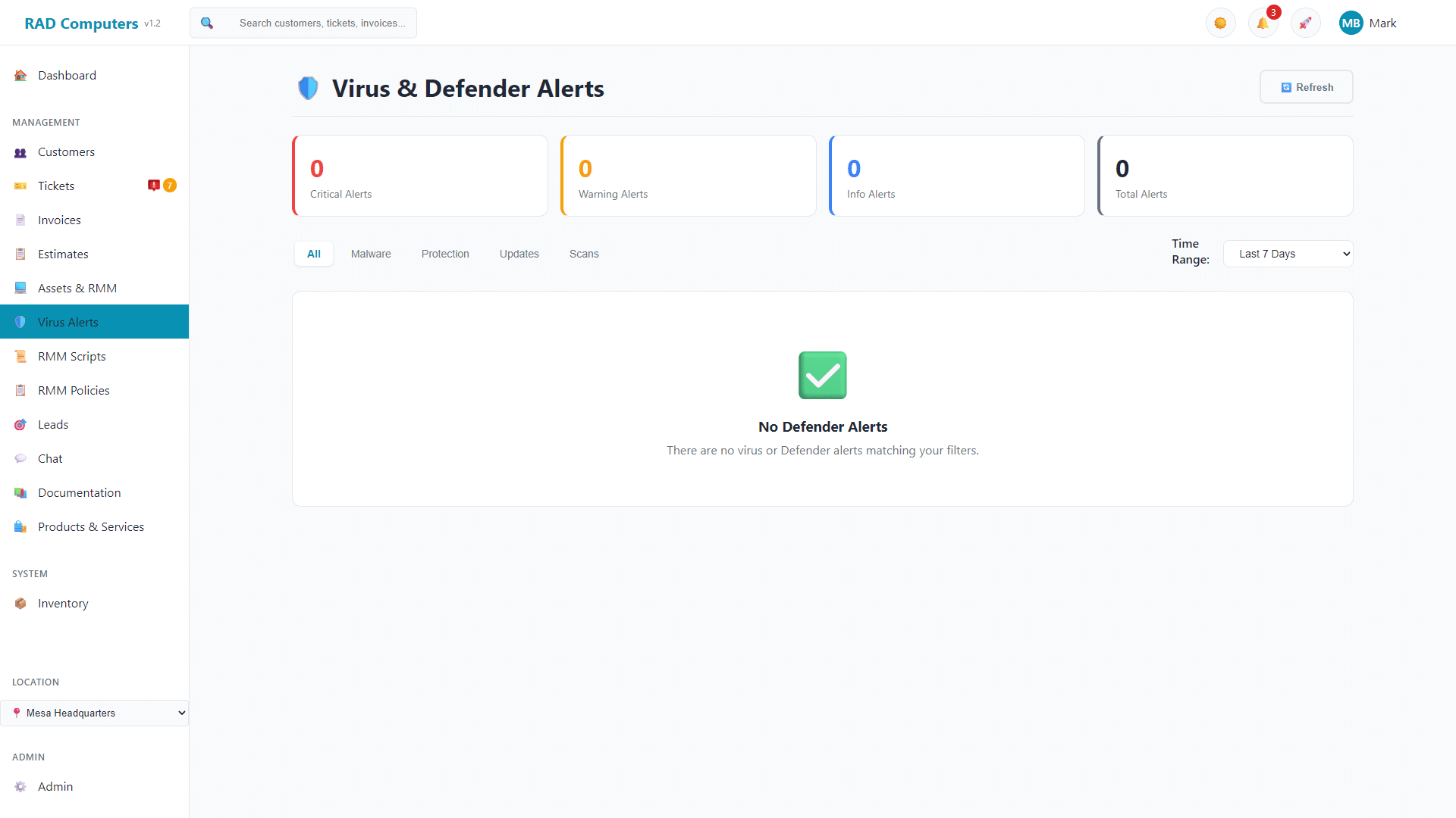 Virus Alerts